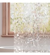Titanker Clear Shower Curtain Liner with Pebble Pattern, Medium Weight Plastic Shower Liner PEVA ...