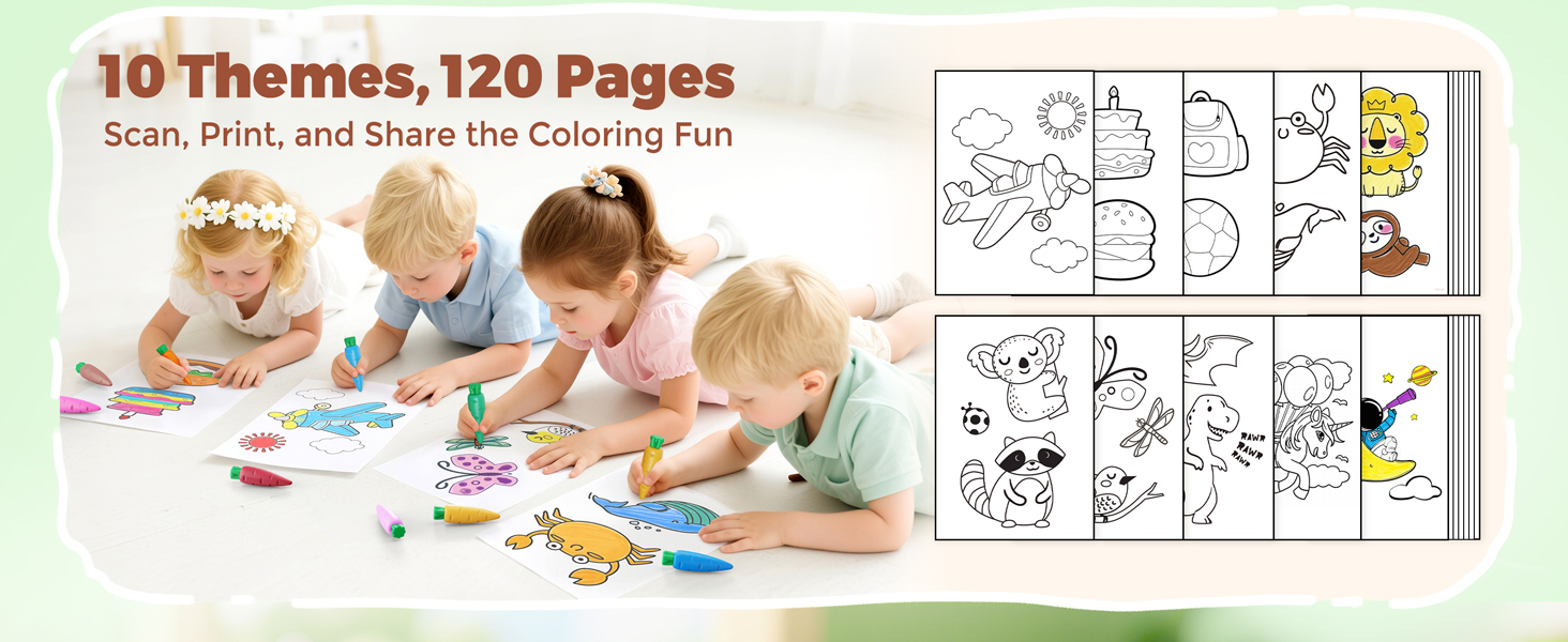 mess free coloring for toddlers