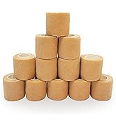12 Bulk Pack Cohesive Tape, Self Adherent Wrap 2 Inches X 5 Yards - Self Adhesive Bandage Medical...