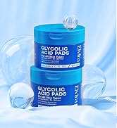 Elvira Glycolic Acid Exfoliating Facial Pads With 10% Glycolic Acid, 2% Salicylic Acid & Niacinam...
