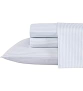 Laura Ashley - Queen Sheet Set, Buttery-Soft Bed Sheets with a Naturally Silky Smooth Cotton Sate...