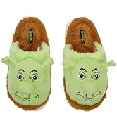 Shrek 3D Character Head Adult Brown & Green Slippers