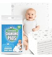 Eli with Love Disposable Baby Changing Pads - Soft, Waterproof & Leakproof Liners Absorbent Under...