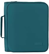 SUNEE Zippered Binder Bag with Handle, 2-Inch 3-Ring O-Ring, 500-Sheet Capacity, Includes Zip Poc...