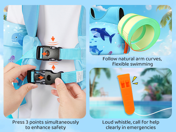swim jacket water wing arm float