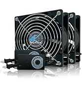 120mm ×25mm Easy Cloud Computer Fan with AC Plug, 12V Computer Fan Axial Fan 110V 220V, 120V Muff...