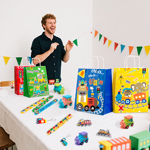 train themed birthday party favors