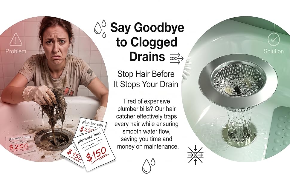 Say googbye to clogged drains and save you time and money on maintenance