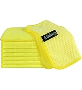 KinHwa Kitchen Washcloths for Dishes Absorbent Microfiber Dish Cloths Quick Dry Dish Rags with Po...