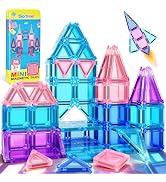 Soyee Magnetic Tiles Toddler Toys Travel Essential Games Magnet Building Blocks STEM Sensory Educ...
