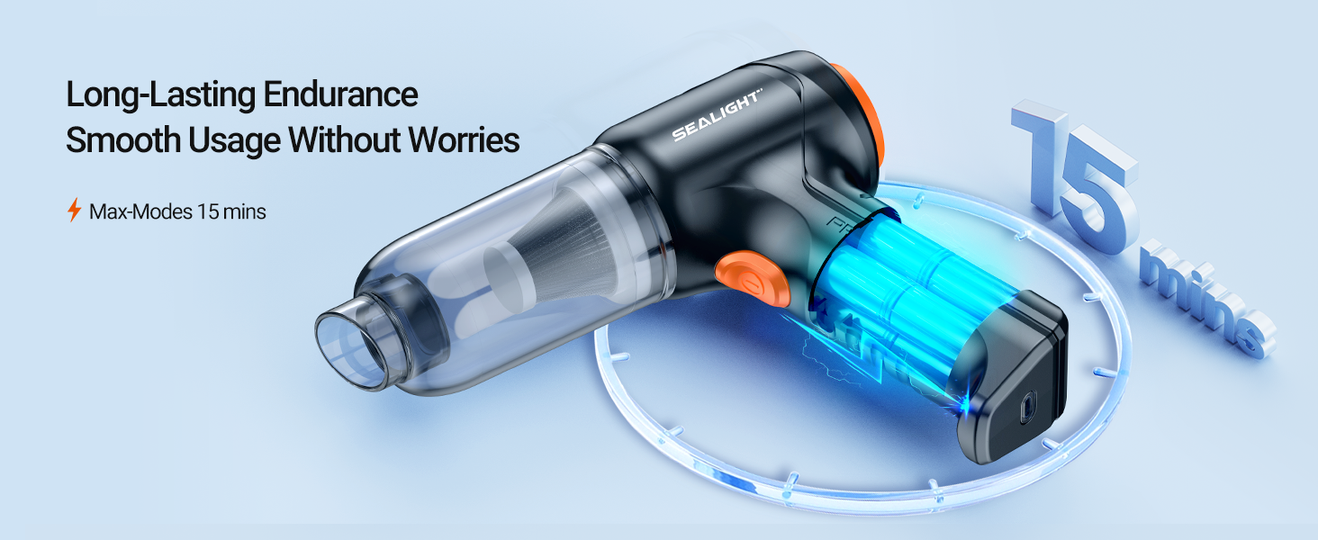 car vacuum sealight mini vacuum wireless handheld car vacuum cleaner high power suction