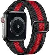 Lerobo Stretchy Nylon Solo Loop Bands Compatible with Apple Watch Bands 44mm 45mm 42mm 49mm 38mm ...