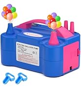 Kusamue Electric Balloon Pump, Balloon Inflator Machine for Balloons at Home, Portable Dual Nozzl...