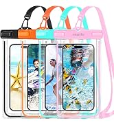 smartlle Waterproof Phone Pouch Case - 4 Pack, Cell Phone Dry Bag for iPhone 14 13 12 11 Pro Max ...