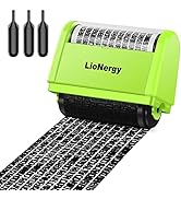 Identity Protection Roller Stamp LioNergy Extra Large 2.0 Inch Roller Identity Theft Prevention S...