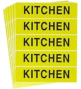Tag-A-Room Color Coded Moving Box Label (Kitchen)