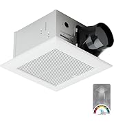 JULLISON Bathroom Exhaust Fan with Humidity Sensor: 100CFM Ventilation Fan for Bathroom and Home,...
