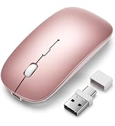 LOONASA Wireless Bluetooth Mouse for Mac Air MacBook Pro Laptop PC Pad Optical Rechargeable Silen...