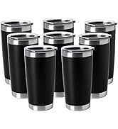HASLE OUTFITTERS 20oz Tumblers Bulk Stainless Steel Cup with Lid Double Wall Vacuum Insulated Cof...