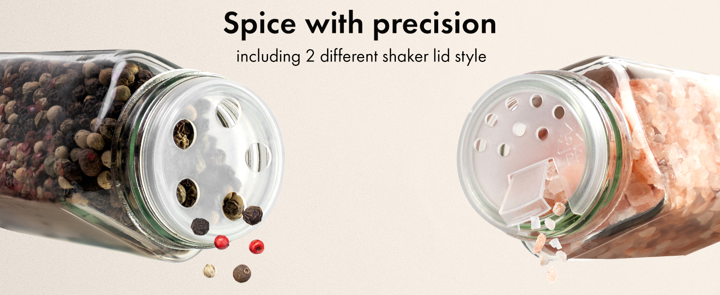 Edelhaus plastic lid spice jars