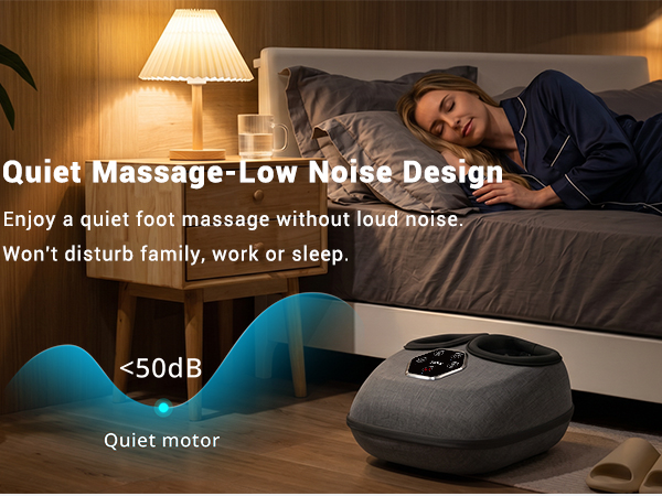 lower noise foot massager