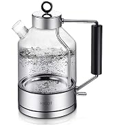 Electric Kettle, ASCOT Electric Tea Kettle 1.6L Glass Electric Kettle, Stainless Steel, BPA-Free,...