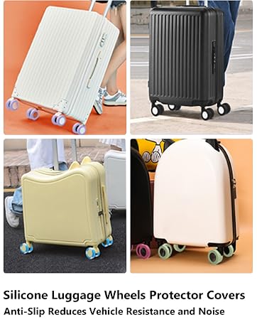 Silicone Luggage Wheels Protector Covers