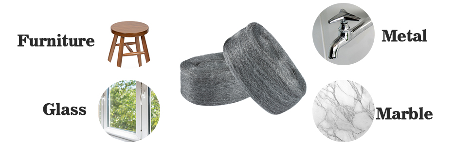 Steel Wool Pads Glass Chrome Wood Polishing