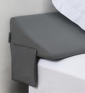 Vekkia King Bed Wedge Pillow for Headboard Gap Filler (0–5.5"), Prevents Pillows & Items from Fal...