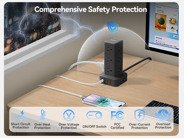 surge protector with usb ports surge protector outlet extension cord surge protector