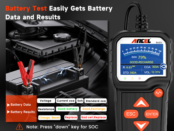 ancel battery tester