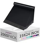 Fuxury 2000 Pcs 19x24" Poly Mailers,Waterproof Mailing Envelopes for Clothing, Strong Adhesive Po...