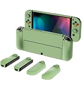 PlayVital AlterGrips Protective Slim Case for Nintendo Switch OLED, Ergonomic Grip Cover for Joyc...