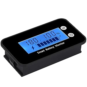 Blue waterproof battey monotor