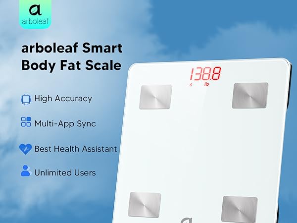 arboleaf smart body fat scale