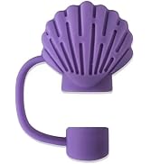 Purple Straw Cap Straw Cover for Stanley Cup, 10mm Silicone Covers Cap for Stanley Cup Accessorie...