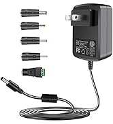 TKDY 24V DC Power Supply Cord 24Vdc 1.5A Adapter, AC 110-240V DC in 24 Volts 1A 0.5A Wall Charger...