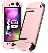 RHOTALL Pink Dockable Case for Nintendo Switch 2 2025, Protective PC Shell Case, Slim Design Cute...