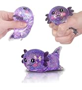 Jiezipeasy Axolotl Squishy Toy, Cute Slow Rising Fidget Toy for Stress Relief, Soft Squeeze Senso...