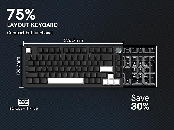 75% LAYOUT KEYBOARD