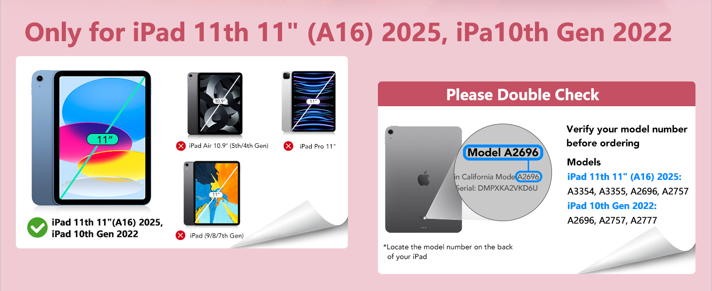 ipad 11th gen keyboard case pink 25
