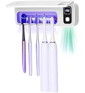 UV Toothbrush San itizer and Holder with Light Toothbrush Holders with Air Dry for Bathrooms 5 To...