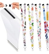 Yesland 50 Pack Sublimation Blank Lanyards White, Heat Transfer Neck Lanyards for Custom Lanyards...