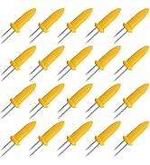 LaoChoes 20 Pcs Stainless Steel Corn on the Cob holders, BBQ Corn on a Skewer, Corn on the Grill