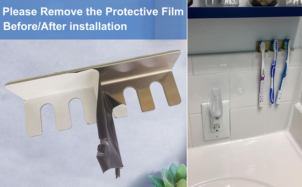 Electric Toothbrush Head Holder Wall Mounted
