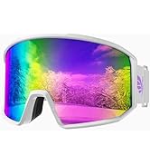 AzureWings Ski Goggles Snowboard Goggles for Men Women Adults Youth,Over Glasses OTG/100% UV Prot...