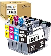 EXCERCUS LC401Compatible Ink Cartridge Replacement for Brother LC401 LC 401 to use with Brother M...