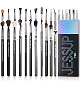 Jessup Eye Makeup Brushes Set Professonal 28pcs Premium Synthetic Eyeshadow Brush Eyeliner Brush ...