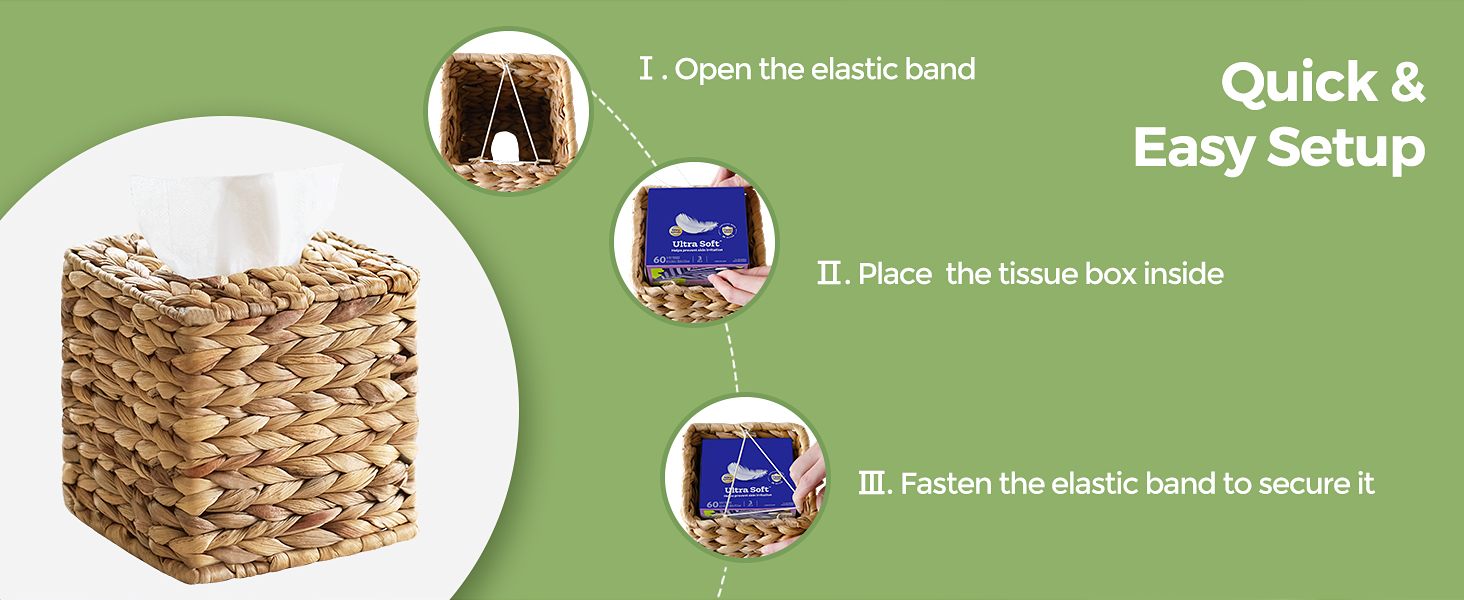 wicker tissue napkin holder