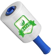 PAFEI Stretch/Shrink Wrap Roll 5 inch 1100ft - 80 Gauge Plastic Wrap for Moving, Heavy Duty 500% ...